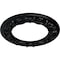 Ekena Millwork Ribbon with Bow Ceiling Medallion (Canopies up to 7 1/2"), 12 1/4"OD x 7 1/2"ID x 7/8"P, Jet Black CM12RIBLF - alternate 4
